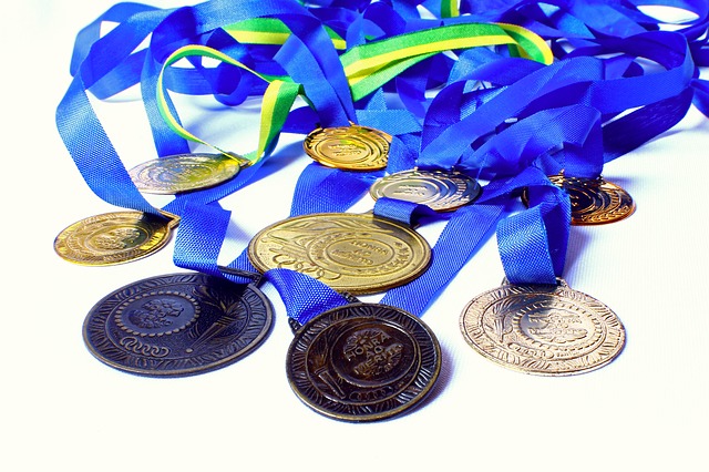 たくさんのメダル